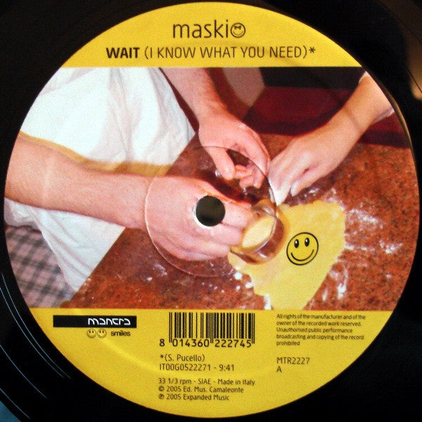 Maskio : Wait (I Know What You Need) / Magic (12")