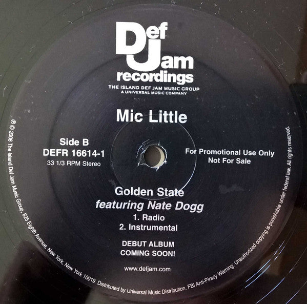 Mic Little : Put It In A Letter / Golden State (12", Promo)