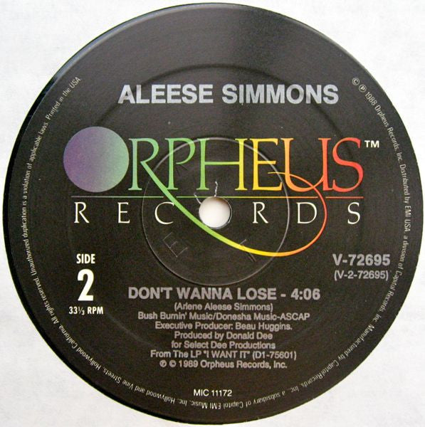 Aleese Simmons : Love You Better (12")