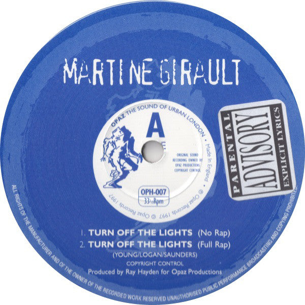 Martine Girault : Turn Off The Lights (12")