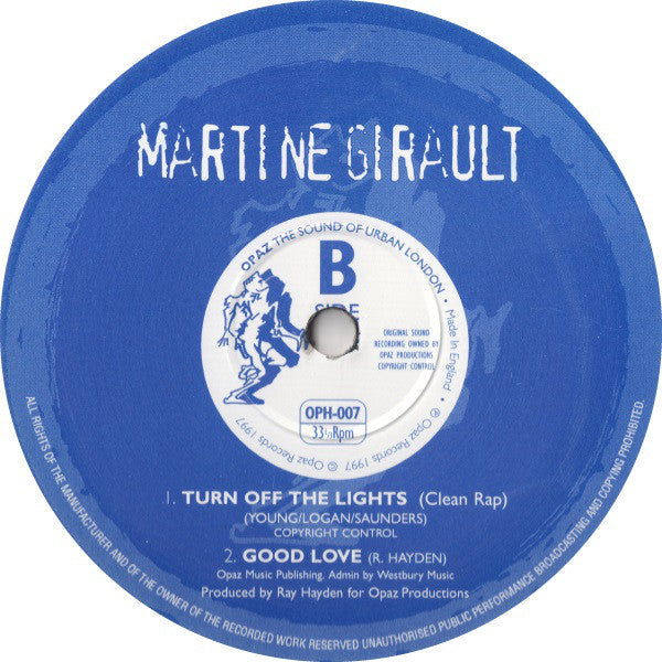 Martine Girault : Turn Off The Lights (12")