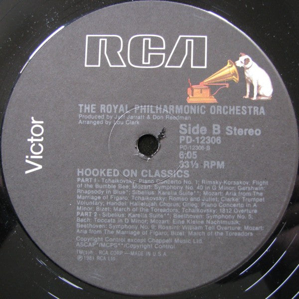 The Royal Philharmonic Orchestra : Hooked On Classics (12")