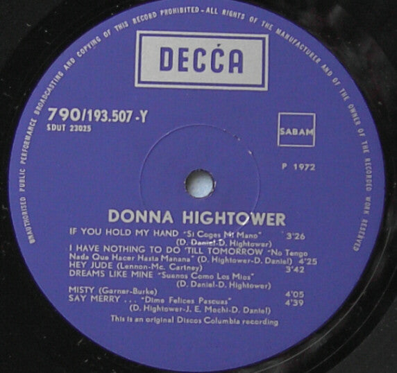 Donna Hightower : This World Today Is A Mess (LP, Album)