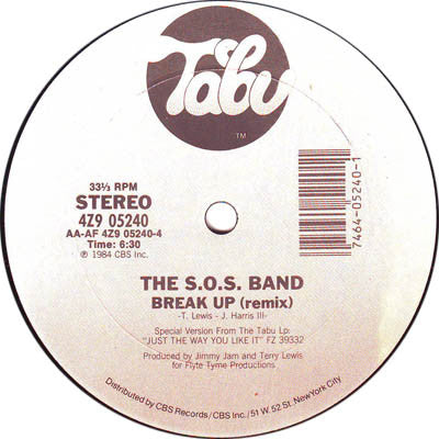 The S.O.S. Band : Break Up (Remix) (12")