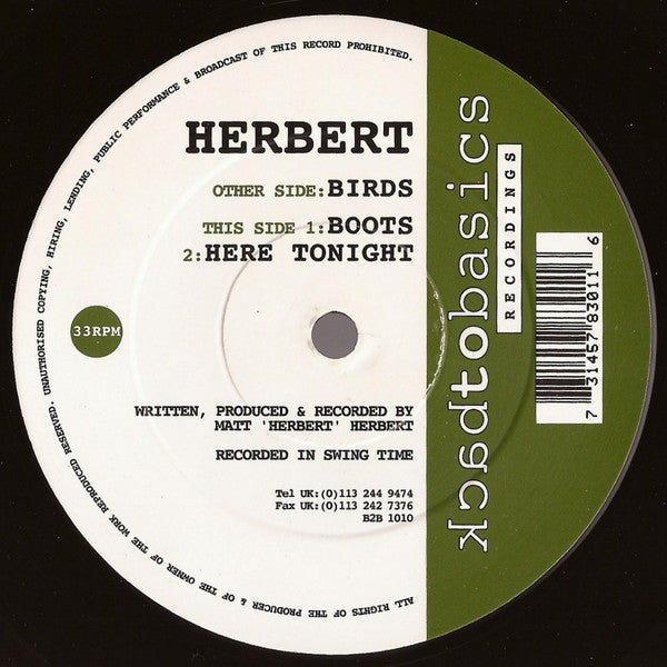 Matthew Herbert : Birds (12")