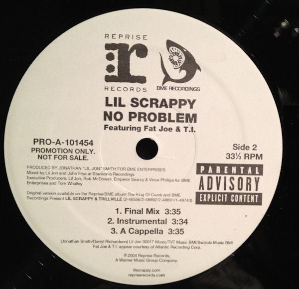 Lil' Scrappy : (More Problems...) No Problem (Remix) (12", Promo)
