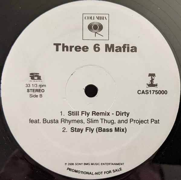 Three 6 Mafia : Stay Fly (Still Fly Remix) (12", Promo)