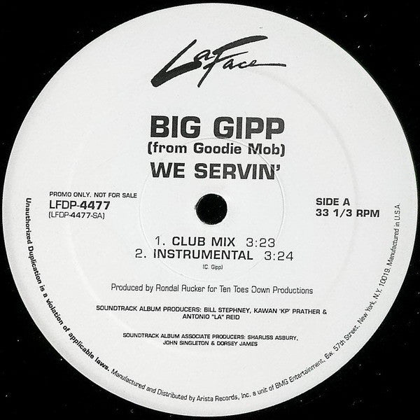 Big Gipp : We Servin' (12", Promo)