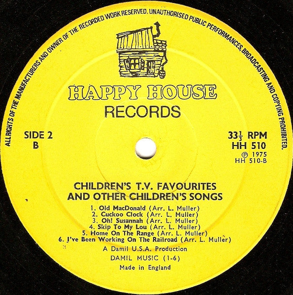 Unknown Artist : TV Favourites And Other Childrens Songs (LP)