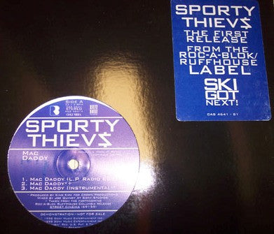 Sporty Thievz : Mac Daddy / Street Cinema (12", Promo)