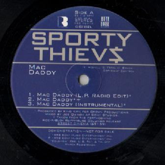 Sporty Thievz : Mac Daddy / Street Cinema (12", Promo)