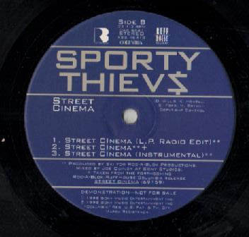 Sporty Thievz : Mac Daddy / Street Cinema (12", Promo)