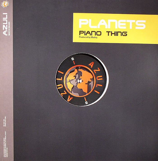 Planets : Piano Thing (12", S/Sided, Sti)