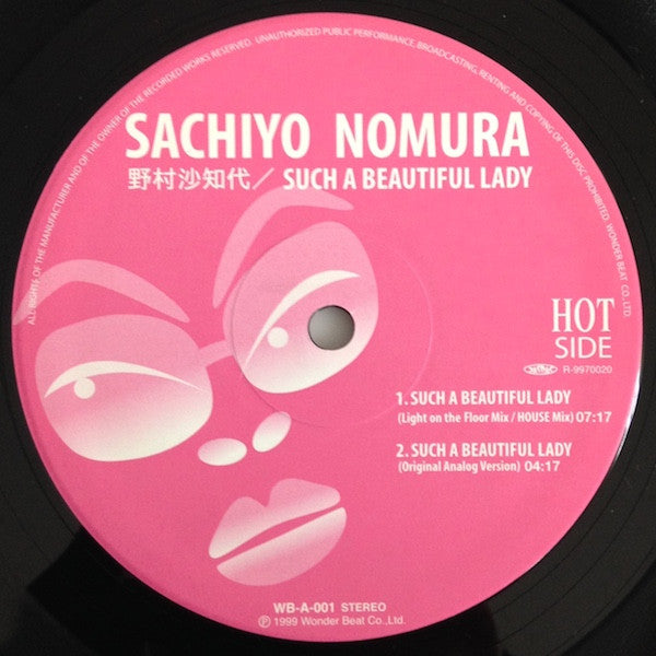 Sachiyo Nomura : Such A Beautiful Lady (12")