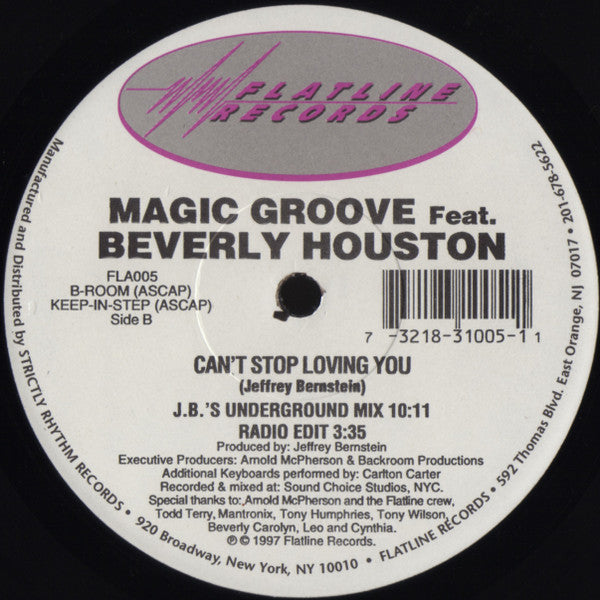 Magic Groove Feat. Beverly Houston : Can't Stop Loving You (12")