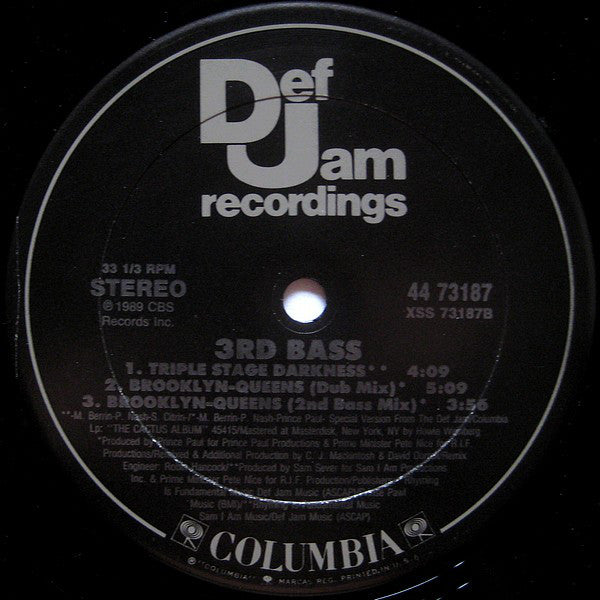 3rd Bass : Brooklyn-Queens (12")