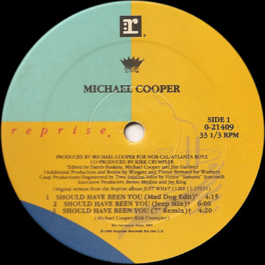 Michael Cooper : Should Have Been You (12")