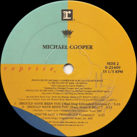 Michael Cooper : Should Have Been You (12")