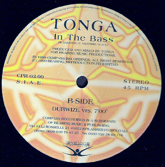 Tonga : Let's Groove / In The Bass (12")