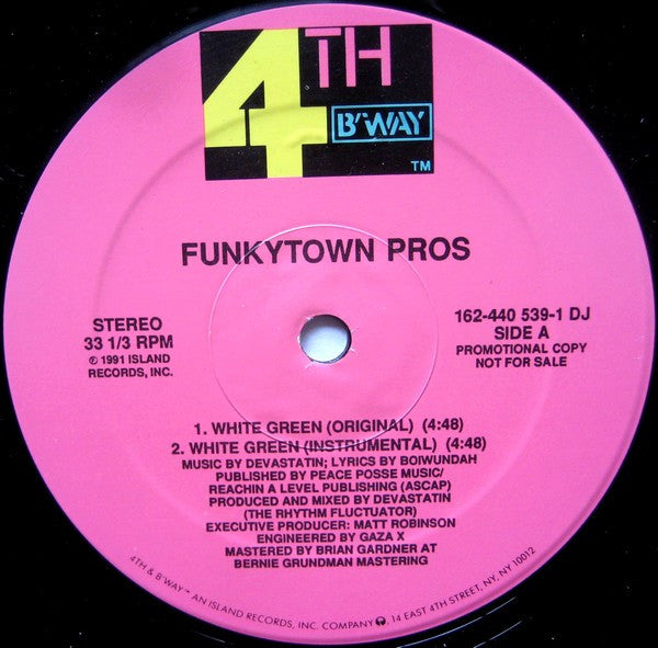 Funkytown Pros : White Green (12", Promo)