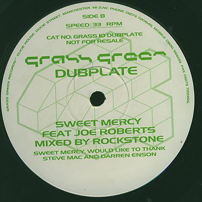 Sweet Mercy Feat Joe Roberts : Happy Days (Dubplate) (12", Promo)