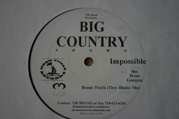 Big Country (5) / H-Bomb (8) : Impossible (12", Promo)