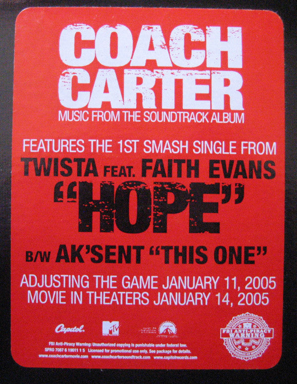 Twista feat Faith Evans / Ak'Sent : Hope / This One (12", Promo)