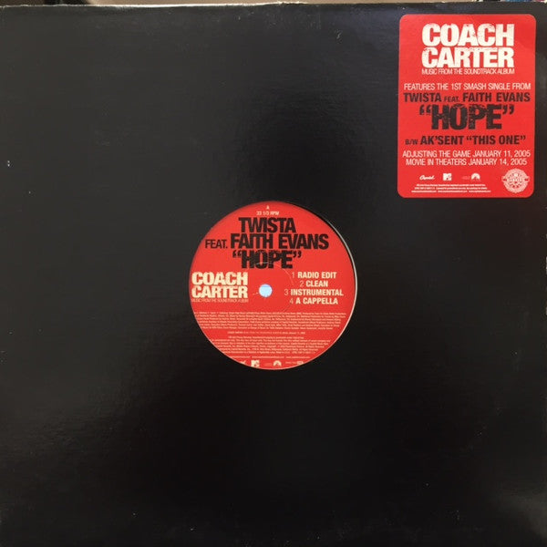 Twista feat Faith Evans / Ak'Sent : Hope / This One (12", Promo)