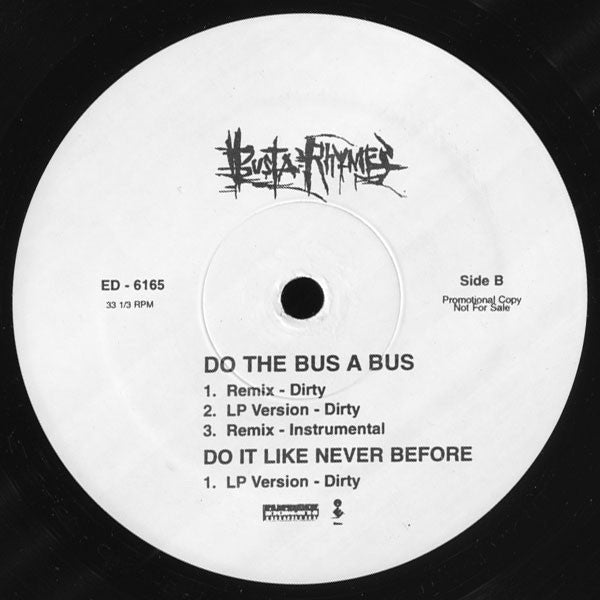 Busta Rhymes : Do The Bus A Bus (Remix) (12", Promo)