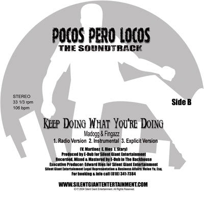 Various : Twice Last Night / Keep Doing What You're Doing (12", Blu)