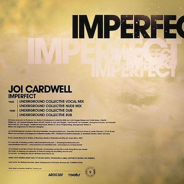 Joi Cardwell : Imperfect (12")