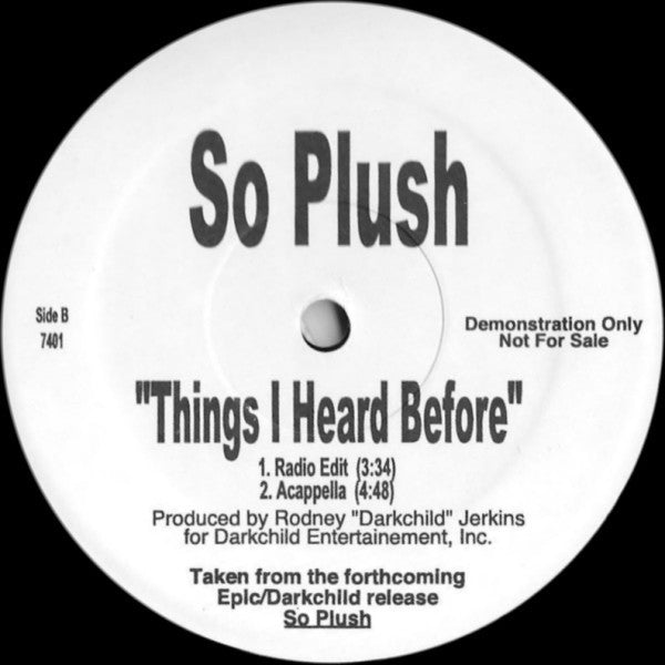 So Plush : Things I Heard Before (12", Promo)