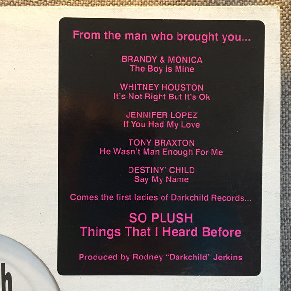So Plush : Things I Heard Before (12", Promo)