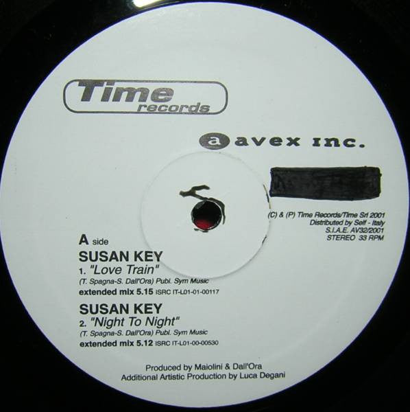 Susan Key / Vanessa : Love Train / Night To Night / Running In The Dark / Take Your Time (12", Promo)