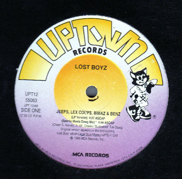 Lost Boyz : Jeeps, Lex Coups, Bimaz & Benz (Remix) (12", RE)