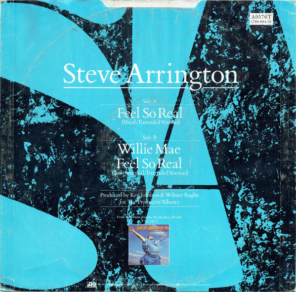 Steve Arrington : Feel So Real (12", Single, EMI)