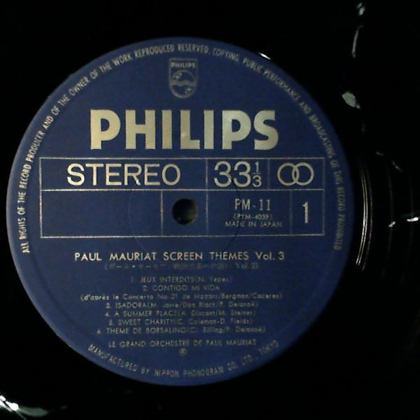 Paul Mauriat : Screen Themes Vol. 3 (LP, Comp)