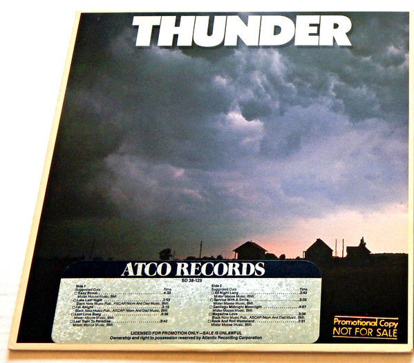 Thunder (18) : Thunder (LP, Album, Mon)