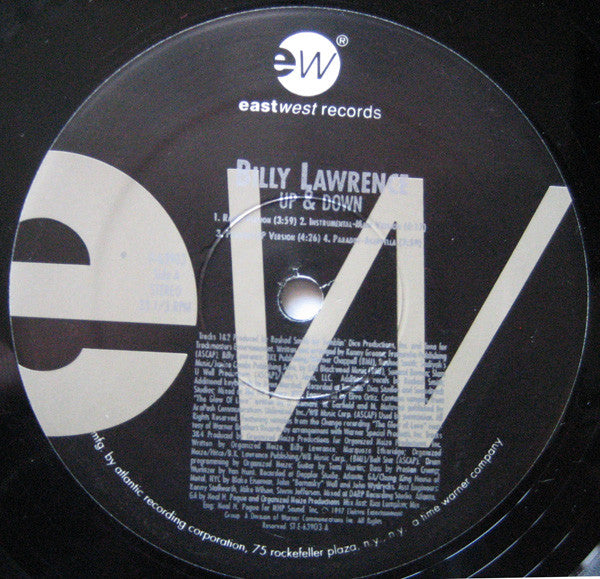 Billy Lawrence : Up & Down (12")