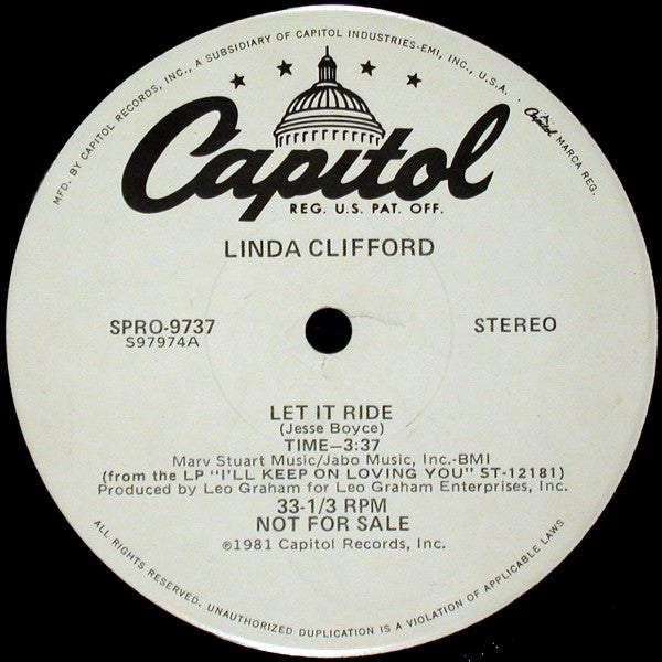 Linda Clifford : Don't Come Crying To Me (12", Promo)