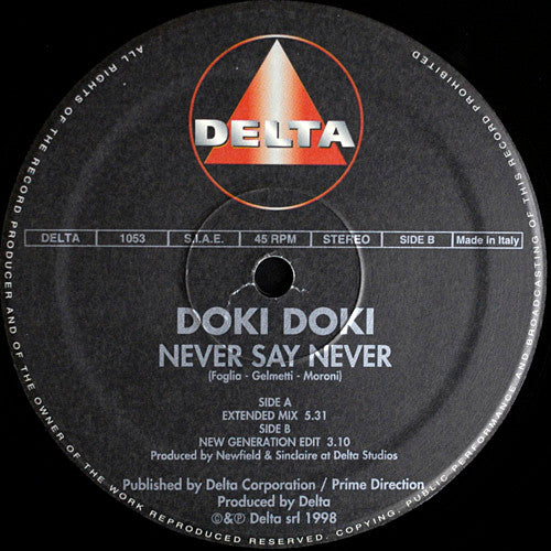 Doki Doki : Never Say Never (12")