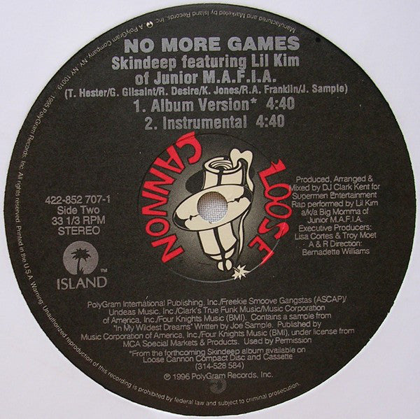 Skin Deep (2) : No More Games (12")