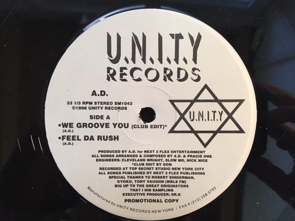 A.D. (5) : We Groove You (12", EP, Promo)