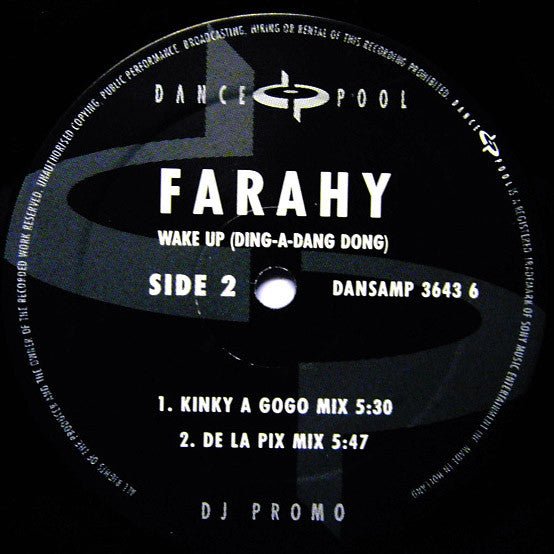 Farahy : Wake Up (Ding-A-Dang Dong) (12", Promo)
