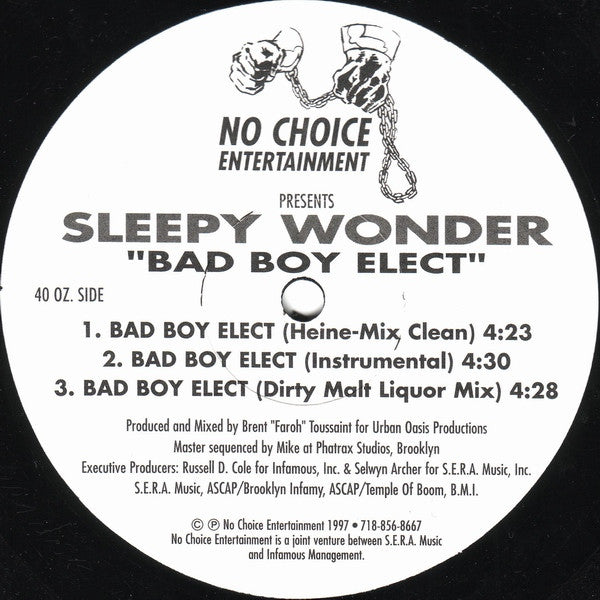Sleepy Wonder : Bad Boy Elect (12")