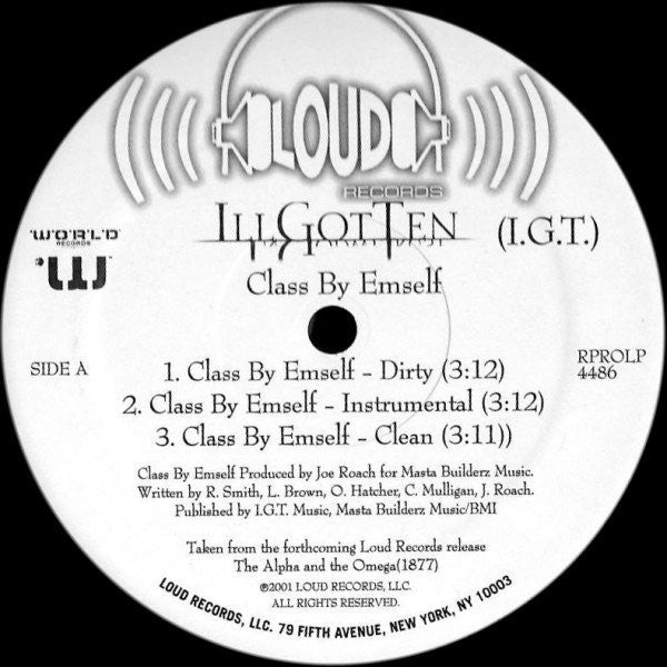 I.G.T. : Class By Emself / G.I.T. Live (12", Promo)