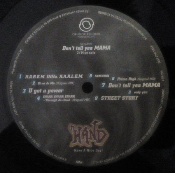 H.A.N.D. (2) : Don't tell yea MAMA (12", Album, Promo)