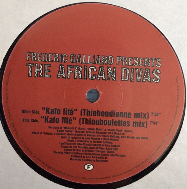 Frederic Galliano And The African Divas : Kafo Fite (12")