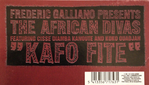Frederic Galliano And The African Divas : Kafo Fite (12")