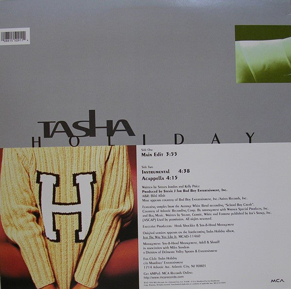 Tasha Holiday : Just The Way You Like It (12", Single)
